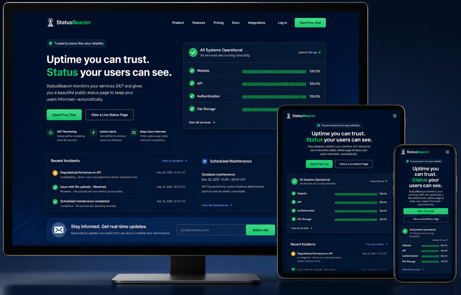 StatusBeacon Uptime Service