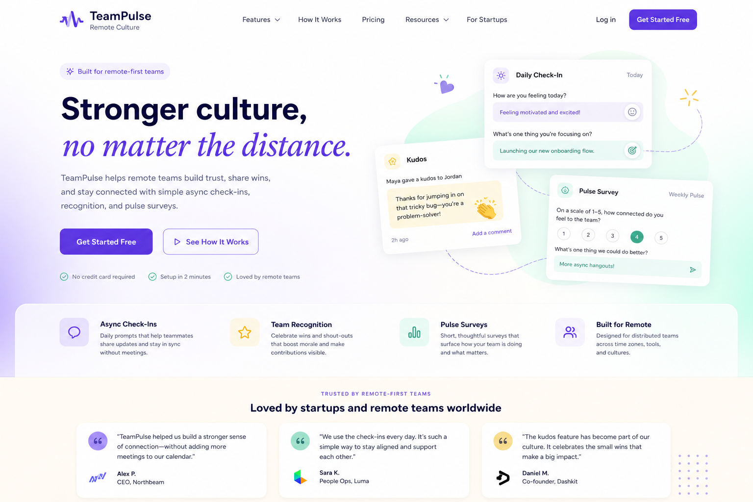 TeamPulse Remote Culture