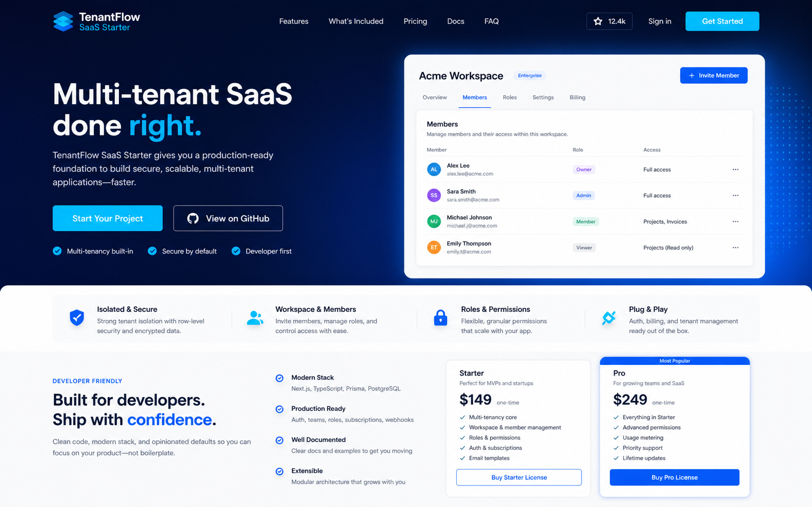 TenantFlow SaaS Starter