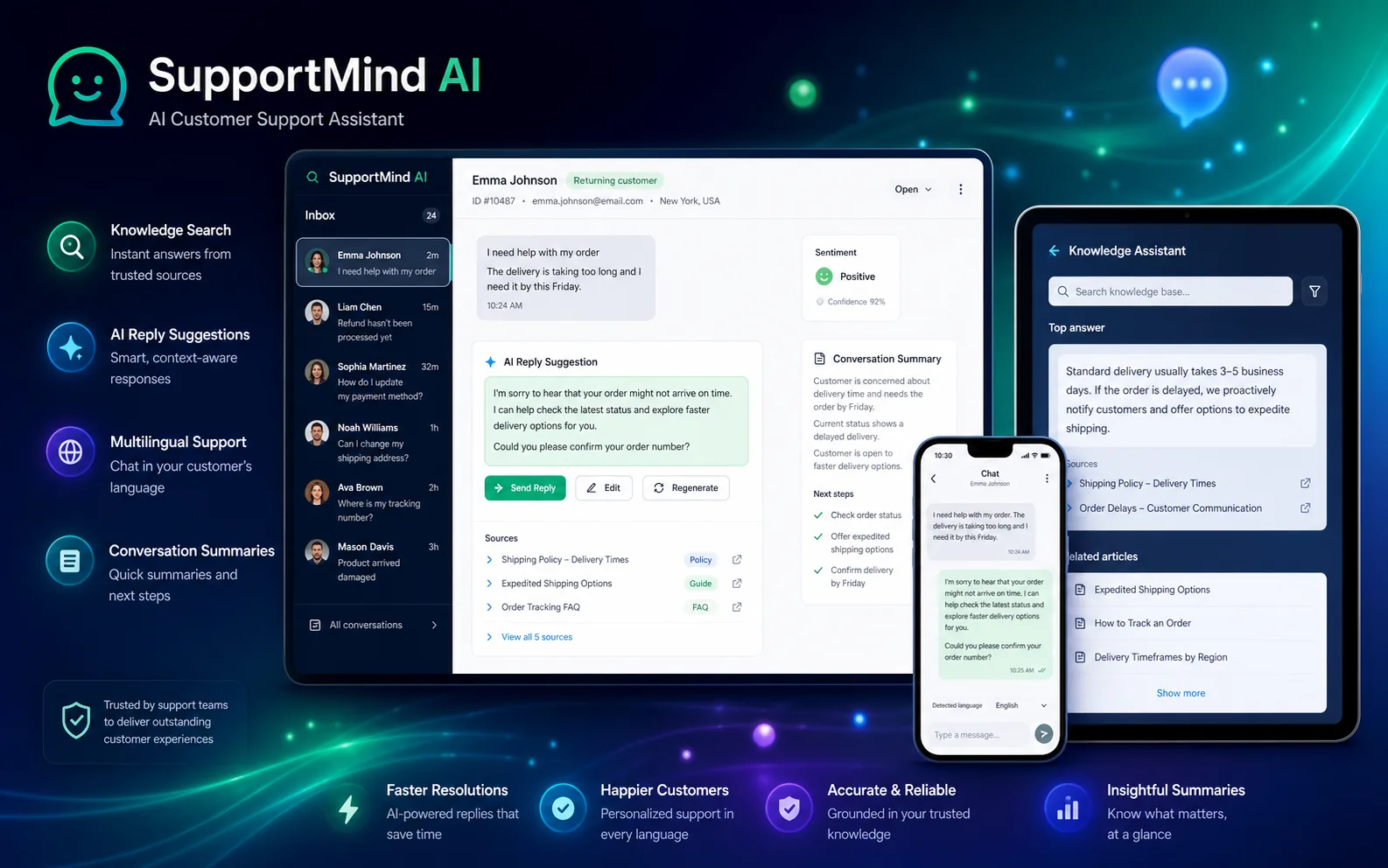 SupportMind AI Assistant
